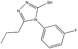 4-(3-fluorophenyl)-5-propyl-4H-1,2,4-triazole-3-thiol Struktur