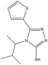 4-(3-methylbutan-2-yl)-5-(thiophen-2-yl)-4H-1,2,4-triazole-3-thiol Struktur