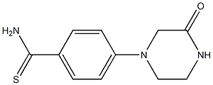 4-(3-oxopiperazin-1-yl)benzene-1-carbothioamide Struktur