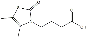 4-(4,5-dimethyl-2-oxo-1,3-thiazol-3(2H)-yl)butanoic acid Struktur