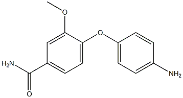 4-(4-aminophenoxy)-3-methoxybenzamide Struktur