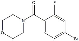 4-(4-bromo-2-fluorobenzoyl)morpholine Struktur