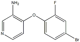 4-(4-bromo-2-fluorophenoxy)pyridin-3-amine Struktur