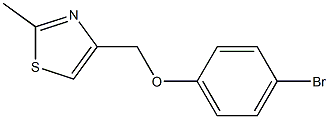 4-(4-bromophenoxymethyl)-2-methyl-1,3-thiazole Struktur