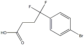 4-(4-bromophenyl)-4,4-difluorobutanoic acid Struktur