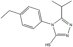 4-(4-ethylphenyl)-5-(propan-2-yl)-4H-1,2,4-triazole-3-thiol Struktur