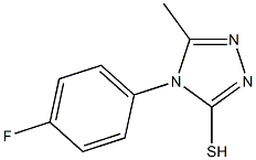 4-(4-fluorophenyl)-5-methyl-4H-1,2,4-triazole-3-thiol Struktur