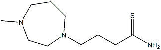 4-(4-methyl-1,4-diazepan-1-yl)butanethioamide Struktur