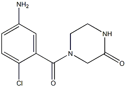 4-(5-amino-2-chlorobenzoyl)piperazin-2-one Struktur