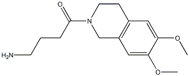 4-(6,7-dimethoxy-3,4-dihydroisoquinolin-2(1H)-yl)-4-oxobutan-1-amine Struktur