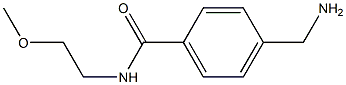 4-(aminomethyl)-N-(2-methoxyethyl)benzamide Struktur