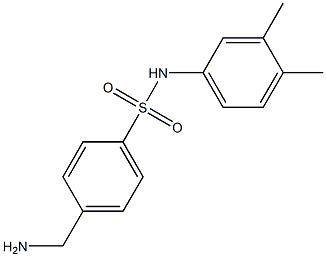 4-(aminomethyl)-N-(3,4-dimethylphenyl)benzenesulfonamide Struktur