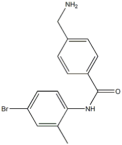 4-(aminomethyl)-N-(4-bromo-2-methylphenyl)benzamide Struktur