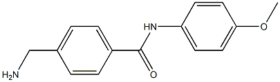 4-(aminomethyl)-N-(4-methoxyphenyl)benzamide Struktur