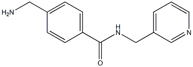 4-(aminomethyl)-N-(pyridin-3-ylmethyl)benzamide Struktur