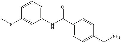 4-(aminomethyl)-N-[3-(methylthio)phenyl]benzamide Struktur