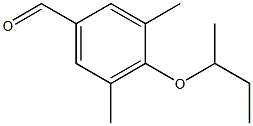 4-(butan-2-yloxy)-3,5-dimethylbenzaldehyde Struktur