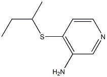 4-(butan-2-ylsulfanyl)pyridin-3-amine Struktur