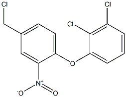 4-(chloromethyl)-1-(2,3-dichlorophenoxy)-2-nitrobenzene Struktur