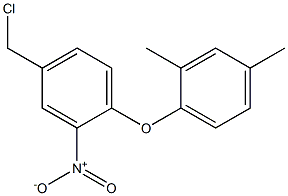 4-(chloromethyl)-1-(2,4-dimethylphenoxy)-2-nitrobenzene Struktur