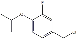 4-(chloromethyl)-2-fluoro-1-(propan-2-yloxy)benzene Struktur