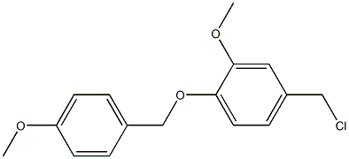 4-(chloromethyl)-2-methoxy-1-[(4-methoxyphenyl)methoxy]benzene Struktur