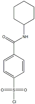 4-(cyclohexylcarbamoyl)benzene-1-sulfonyl chloride Struktur