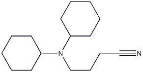 4-(dicyclohexylamino)butanenitrile Struktur