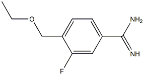 4-(ethoxymethyl)-3-fluorobenzenecarboximidamide Struktur