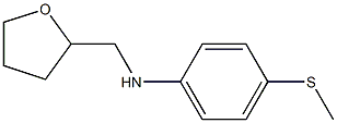 4-(methylsulfanyl)-N-(oxolan-2-ylmethyl)aniline Struktur