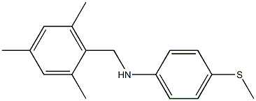 4-(methylsulfanyl)-N-[(2,4,6-trimethylphenyl)methyl]aniline Struktur