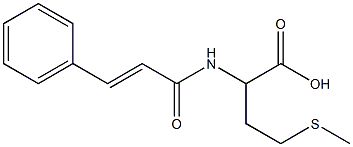 4-(methylthio)-2-{[(2E)-3-phenylprop-2-enoyl]amino}butanoic acid Struktur