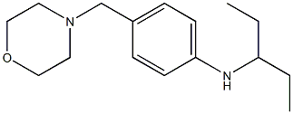 4-(morpholin-4-ylmethyl)-N-(pentan-3-yl)aniline Struktur