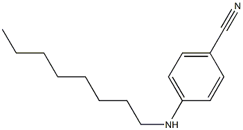 4-(octylamino)benzonitrile Struktur