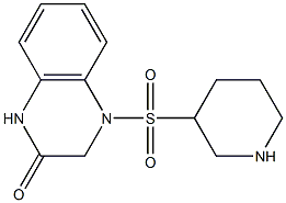 4-(piperidine-3-sulfonyl)-1,2,3,4-tetrahydroquinoxalin-2-one Struktur