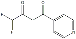 4,4-difluoro-1-(pyridin-4-yl)butane-1,3-dione Struktur