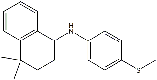 4,4-dimethyl-N-[4-(methylsulfanyl)phenyl]-1,2,3,4-tetrahydronaphthalen-1-amine Struktur