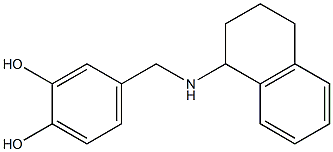 4-[(1,2,3,4-tetrahydronaphthalen-1-ylamino)methyl]benzene-1,2-diol Struktur