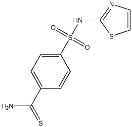 4-[(1,3-thiazol-2-ylamino)sulfonyl]benzenecarbothioamide Struktur