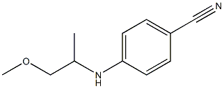 4-[(1-methoxypropan-2-yl)amino]benzonitrile Struktur