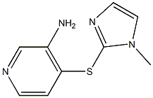 4-[(1-methyl-1H-imidazol-2-yl)sulfanyl]pyridin-3-amine Struktur