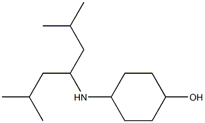 4-[(2,6-dimethylheptan-4-yl)amino]cyclohexan-1-ol Struktur