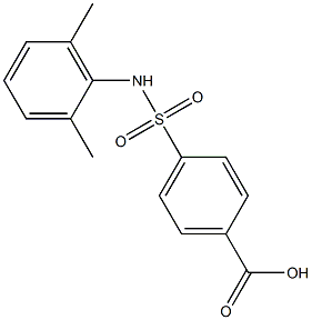 4-[(2,6-dimethylphenyl)sulfamoyl]benzoic acid Struktur