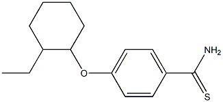 4-[(2-ethylcyclohexyl)oxy]benzene-1-carbothioamide Struktur