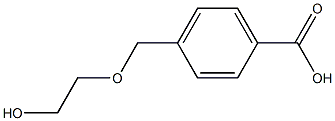 4-[(2-hydroxyethoxy)methyl]benzoic acid Struktur