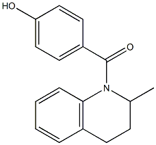 4-[(2-methyl-1,2,3,4-tetrahydroquinolin-1-yl)carbonyl]phenol Struktur