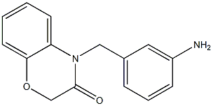 4-[(3-aminophenyl)methyl]-3,4-dihydro-2H-1,4-benzoxazin-3-one Struktur