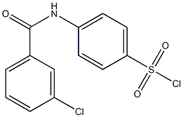 4-[(3-chlorobenzene)amido]benzene-1-sulfonyl chloride Struktur