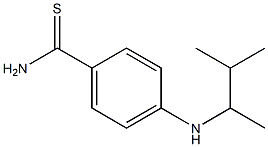 4-[(3-methylbutan-2-yl)amino]benzene-1-carbothioamide Struktur