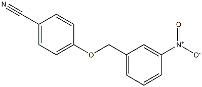 4-[(3-nitrobenzyl)oxy]benzonitrile Struktur